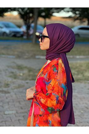 شال بنفش زنانه ویسکون Özmin - کد 766269505