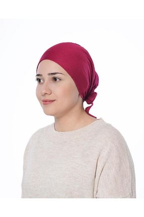 کلاه شنای حجاب قرمز زنانه meva asel - کد 834655183