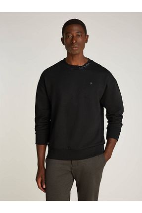 سوئیشرت مشکی مردانه ساده Calvin Klein - کد 857601262