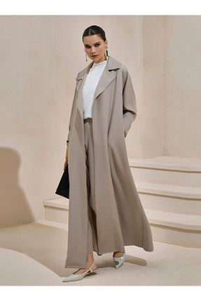 کلاه و ابایا بژ زنانه بافتنی AL SHEIKHA - کد 857603315