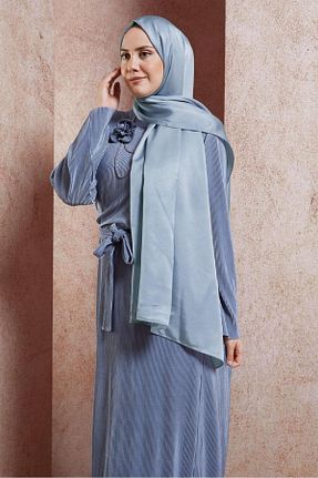 شال طوسی زنانه پلی استر Alvina - کد 857617878