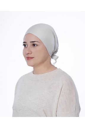 کلاه شنای حجاب سفید زنانه meva asel - کد 834654003