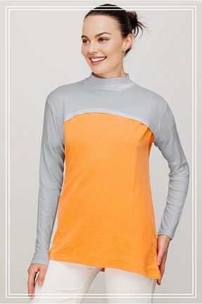 بادی حجاب طوسی زنانه ویسکون Moda Asse - کد 857610804