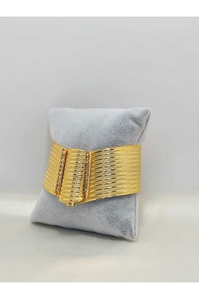 دستبند استیل (فولاد) طلائی زنانه روکش طلا Garanti Gold İmitasyon - کد 363750081