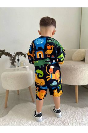 ست بالاتنه و پائین تنه مشکی بچه گانه تریکو JELİBOOM - کد 827637702