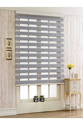 پرده کشوئی طوسی کلاسیک Stor GÜNEŞ PERDE - کد 364311929