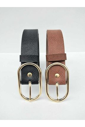 کمربند مشکی زنانه چرم مصنوعی Gradelli - کد 450960438