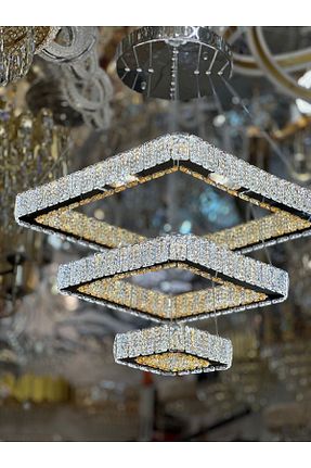 لوستر سنگ کریستال ASLİ AYDINLATMA - کد 814423232