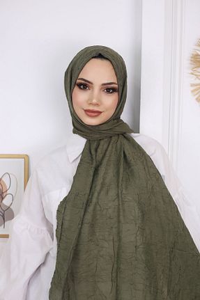 شال خاکی زنانه پنبه ای feronis - کد 797897735