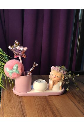 شمعدان و شمع گیر رنگی Taş Tozu Lina Art hediyelik - کد 309338913
