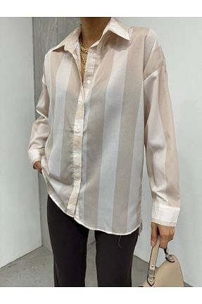 پیراهن حجاب بژ زنانه رگولار HİJABAYA - کد 857802686