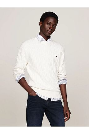 پلیور طلائی مردانه ساده Tommy Hilfiger - کد 852372272