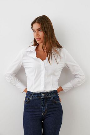 پیراهن سفید زنانه تنگ urban focus - کد 857830651