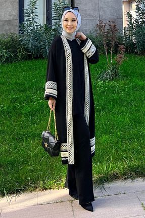 جلیقه حجاب مشکی زنانه اسلیم فیت TOFİSA - کد 382820445