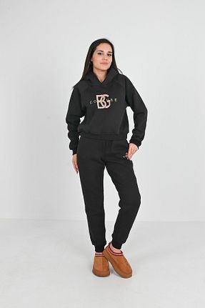 ست گرمکن مشکی زنانه %100 پنبه Koza Butik - کد 796157030