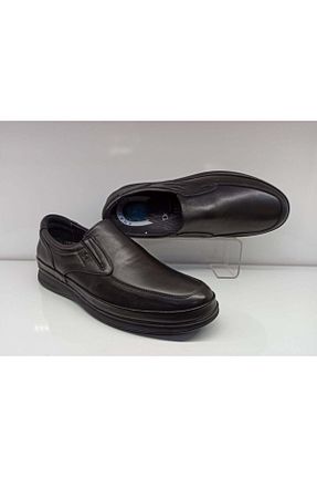 کفش کژوال مشکی مردانه چرم خالص KOMCERO - کد 80428360