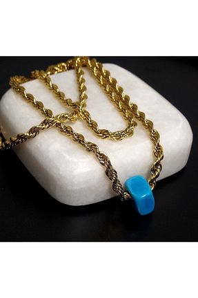 گردنبند استیل ( فولاد ) طلائی زنانه استیل ضد زنگ Asya Jewellery - کد 364386400