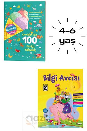 کتب فعالیتی و آموزشی 3 - 6 سال Gazi Kırtasiye - کد 87170432