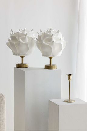 چراغ مطالعه / رومیزی سفید فلزی Maison Avf - کد 796777170