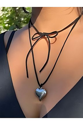 گردنبند جواهر مشکی زنانه منجق SHİNELİZE - کد 857756946