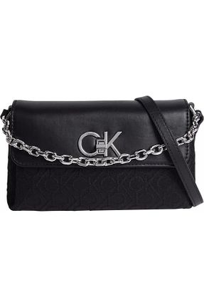 کیف دوشی مشکی زنانه چرم مصنوعی Calvin Klein - کد 835897737