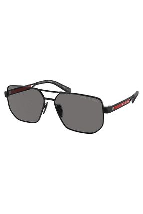 عینک آفتابی مشکی مردانه Prada Sport - کد 857903740