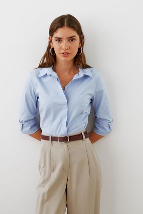پیراهن آبی زنانه تنگ urban focus - کد 857830685