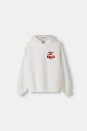 سوئیشرت سفید زنانه ساده Bershka - کد 857863129