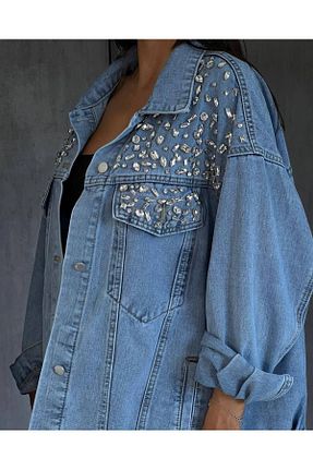 کت آبی زنانه رگولار İNCİM BOUTIQUE - کد 857638561