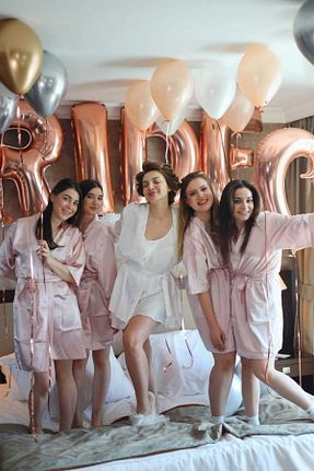 کیمونو و کافتان صورتی زنانه پنبه ای Lasilla - کد 206635067
