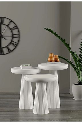 میز عسلی سفید چوب Simillo Home&Living - کد 817269028