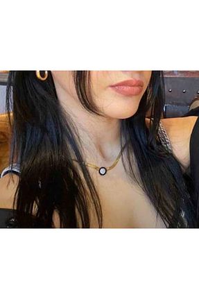 گردنبند استیل ( فولاد ) طلائی زنانه استیل ضد زنگ Mcgsteel - کد 833601451