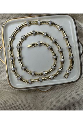 گردنبند استیل ( فولاد ) طلائی زنانه استیل (فولاد) Chiaro Accessory - کد 843472435