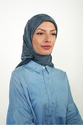 روسری طوسی پلی استر LOSYANA - کد 857810129