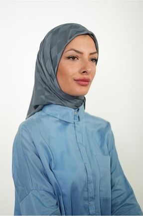 روسری طوسی پلی استر LOSYANA - کد 857810077