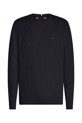 پلیور مشکی مردانه ساده Tommy Hilfiger - کد 767513944
