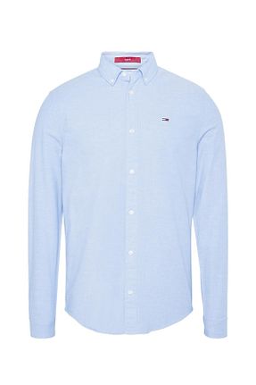 پیراهن آبی مردانه اسلیم فیت Tommy Hilfiger - کد 378512422