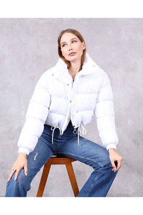 کاپشن سفید زنانه جین SUXİRCNHTMTS - کد 857814389