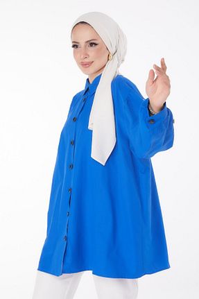 تونیک آبی زنانه بافتنی TOFİSA - کد 835617573