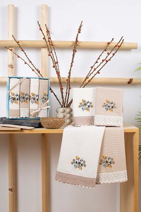 حوله قهوه ای پنبه ای Elaganya - کد 857652062