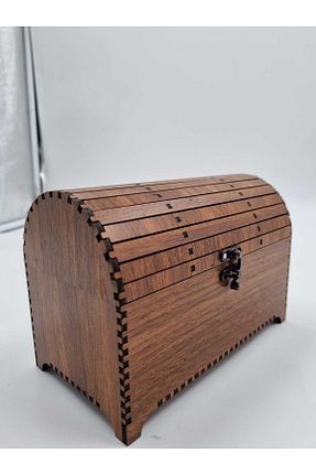 جعبه دکوراتیو قهوه ای چوب Mu Art Ahşap - کد 834383176