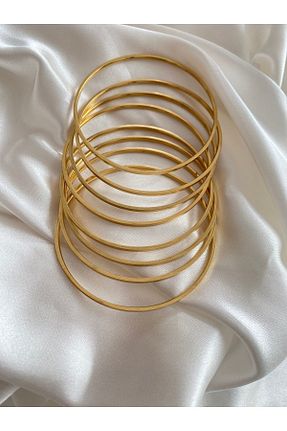 دستبند استیل (فولاد) طلائی زنانه استیل (فولاد) Çelik - کد 845834821