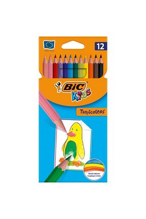 مداد رنگی خشک زرد Bic - کد 2584299