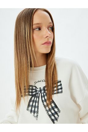 سوئیشرت نباتی زنانه Slogan Koton - کد 857635516