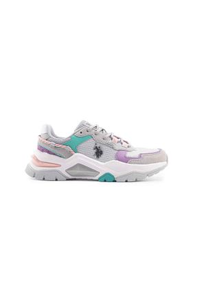 کفش اسنیکر خاکی زنانه بند دار U.S. Polo Assn. - کد 830105156