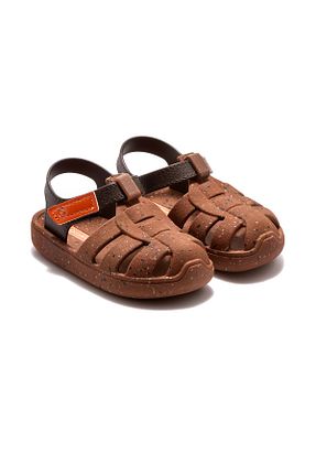 صندل قهوه ای بچه گانه پاشنه تخت Cartago - کد 839328847