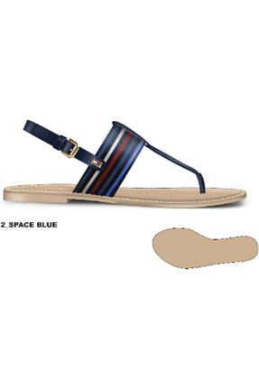 صندل مشکی زنانه پاشنه تخت Tommy Hilfiger - کد 823807720