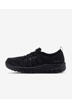 کفش اسنیکر مشکی زنانه بند دار Skechers - کد 809530605