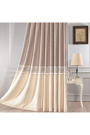 پرده زمینه بژ پلی استر Solinas Collection - کد 857857081