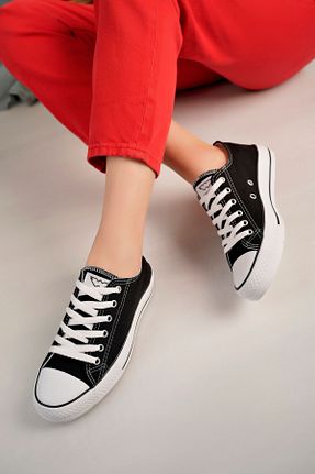 کفش اسنیکر مشکی زنانه بند دار Zerenyus - کد 823655920
